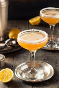 Refreshing,Boozy,Sidecar,Cocktail,With,A,Sugar,Rim