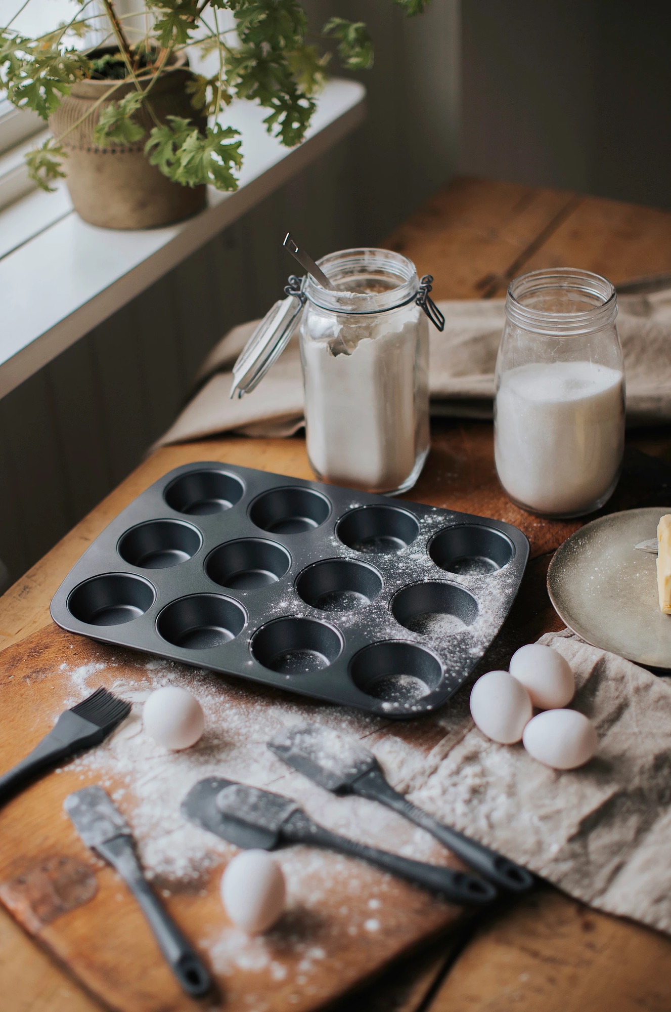 Muffinsplåt för 12 muffins